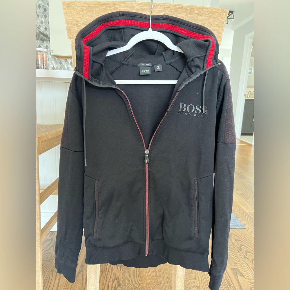 Hugo Boss Men’s XL Hooded ZipUp Sweatshirt